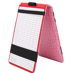 Golf Score Book Durable Waterproof PU Leather Golf Scorecard Holder Golf Score Counter Keeper Card Holder