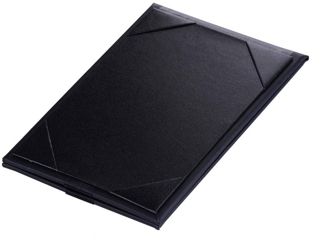 Leatherette Table Tents Black PU Leather Menu Covers Bulk Double Sided Frame Menu Sign Holders Menu Folders for Restaurant