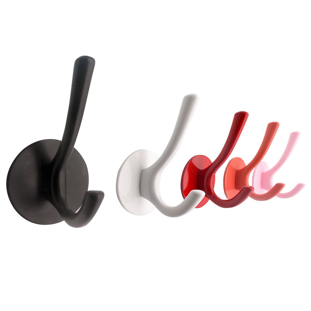 Hot Sale  Large Red White Black Single Zinc Alloy, Creative Shape Modern Wall Hanger  Furniture Office Wall Coat Hook