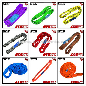 Used for lifting products wire rope polyester webbing sling lifting belt