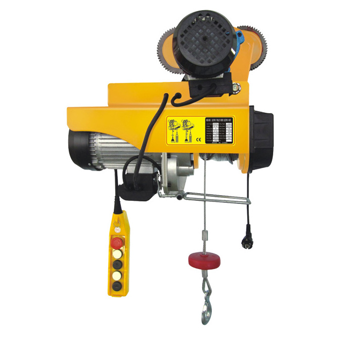 single phase electric deer hoist and winch tripod electric wire rope hoist trolley