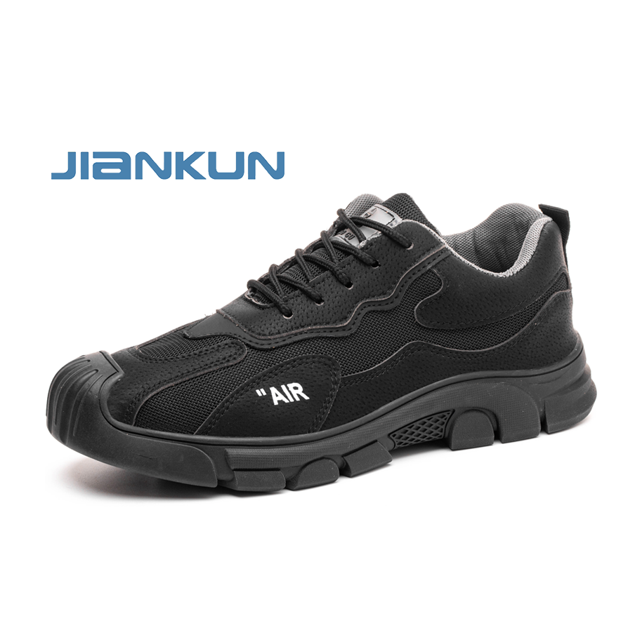 JIANKUN Men's Fashionable Suede Safety Shoes Anti-Braking Anti-Puncture Microfiber Upper Material for Work Season at cheap Price