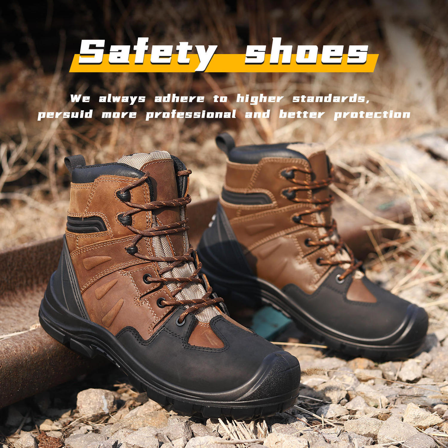 JIANKUN CE Certified S3 SR Unisex Safety Work Shoes with Steel Toe Cap Industrial Construction Labor four seasons Boots OEM ODM