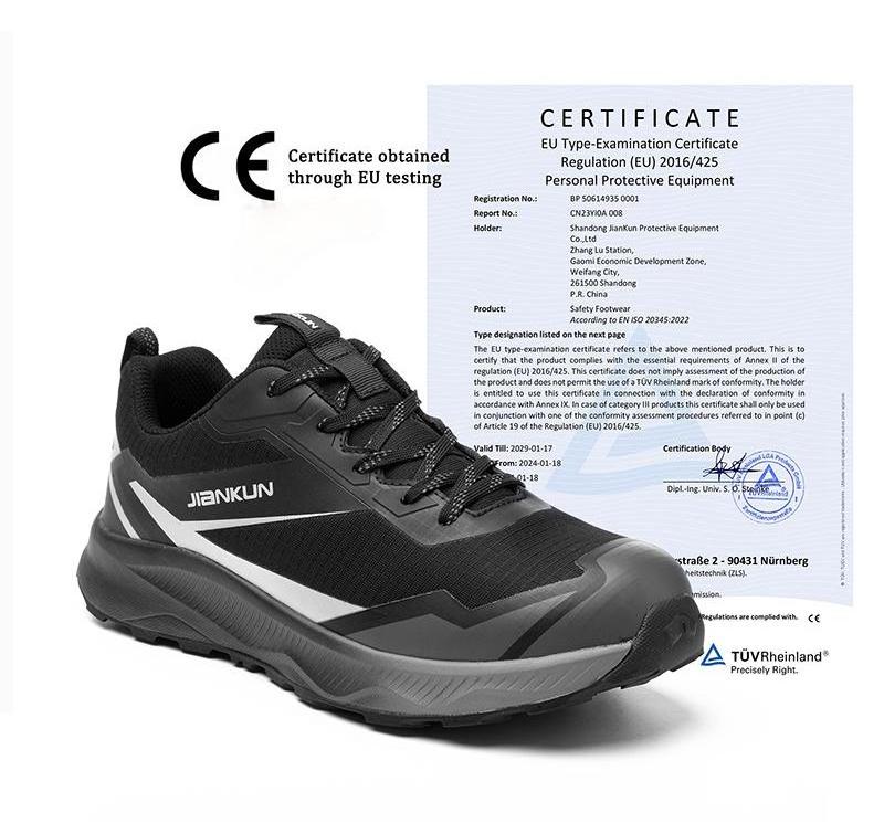 New CE Waterproof non Slip wear Resistant anti Puncture Comfortable mesh safety shoes for men work Protection construction