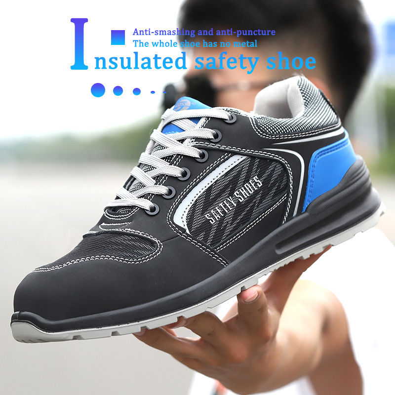 JIANKUN Insulated jogger Safety Shoes Steel Toe Mesh Anti-Puncture Comfortable Sneakers with Composite Toe CE work shoes