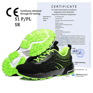 JIANKUN wholesale industrial protective safety shoe air mesh shoes footwear for men with composite steel toe for work