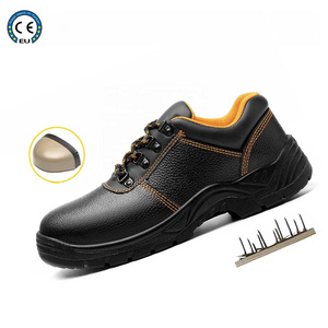 JIANKUN CE CERTIFICATE  S3 SR OEM Industrial Construction Genuine Leather Steel Toe Cap Work Boots