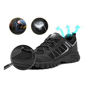 JIANKUN wholesale stock Industrial crampons Safety Work Boots cheap composite toe boots Breathable Steel Toe Anti-Impact Protec