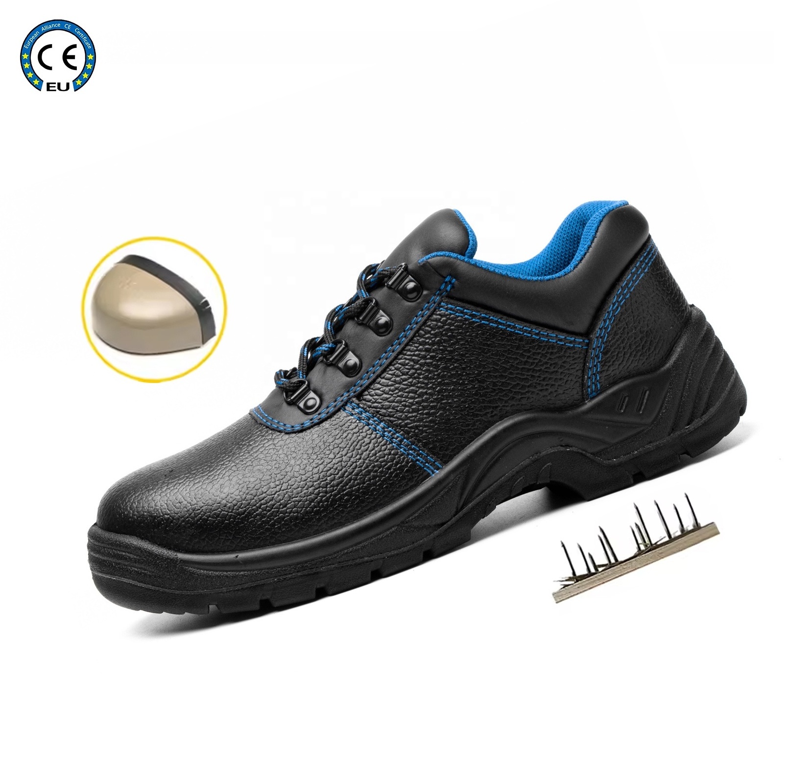 JIANKUN CE Men's Low Cut Steel Toe Work Boots Factory Slip & Waterproof Oil-Resistant Safety Shoes Cheap Price