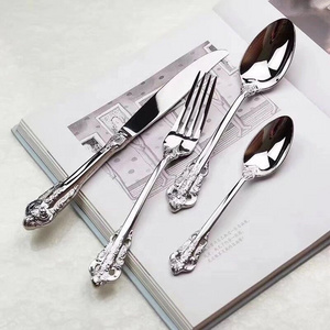 JK Bulk wholesale wedding gold flatware cutlery sets flatware