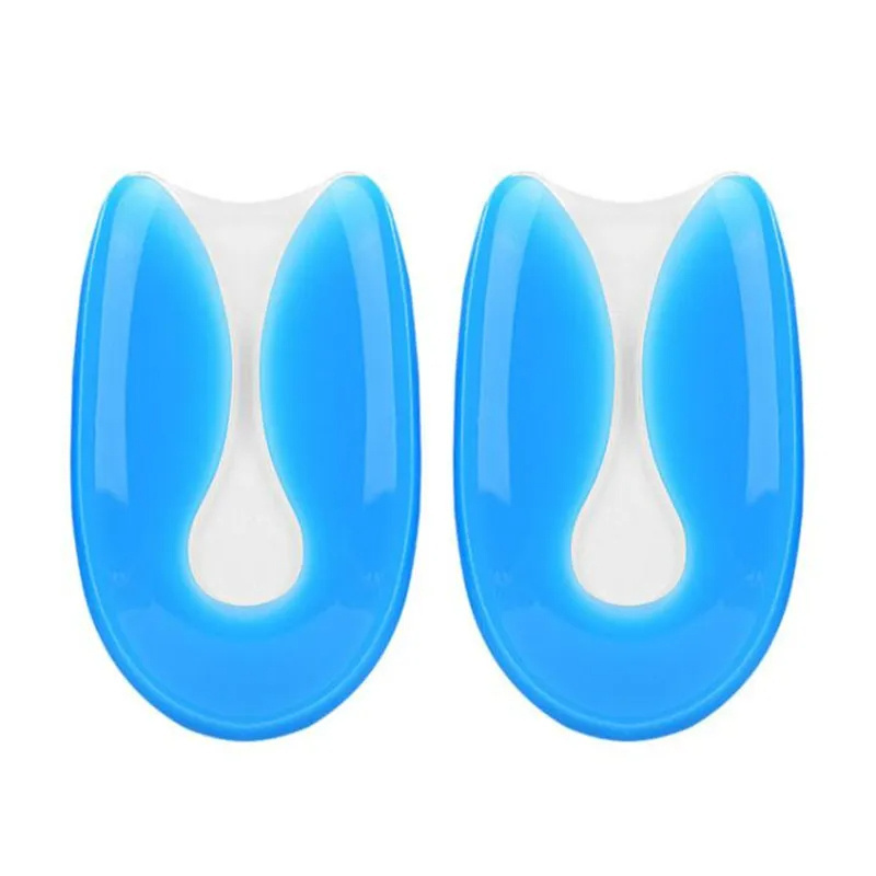 Silicone Gel Insoles Heel Cushion Soles Relieve Foot Pain Plantar Fasciitis Protectors Spur Support Shoe Pad Feet Care Inserts