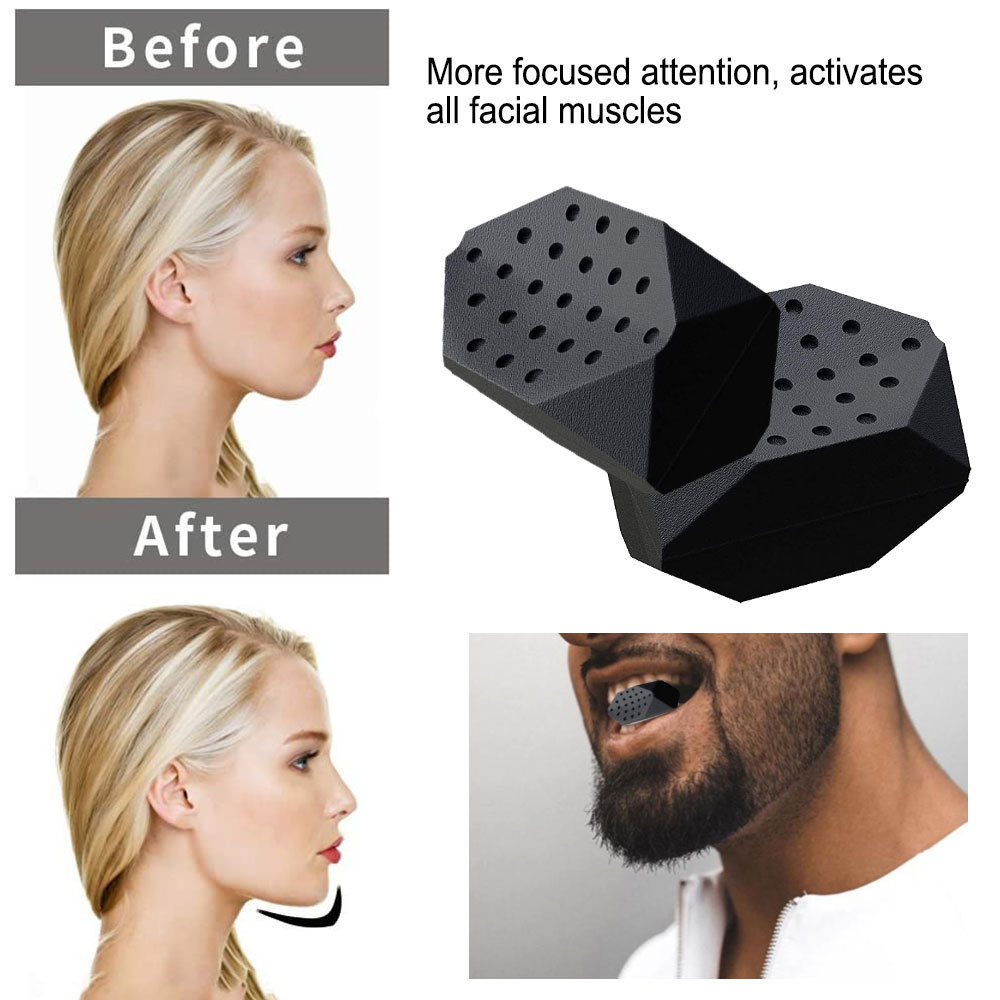 Face Jaw Muscle Exerciser Food Grade Silicone Facial Line Jawline Shaper Trainer Slimming Anti Wrinkle Beauty Fitness Equipment