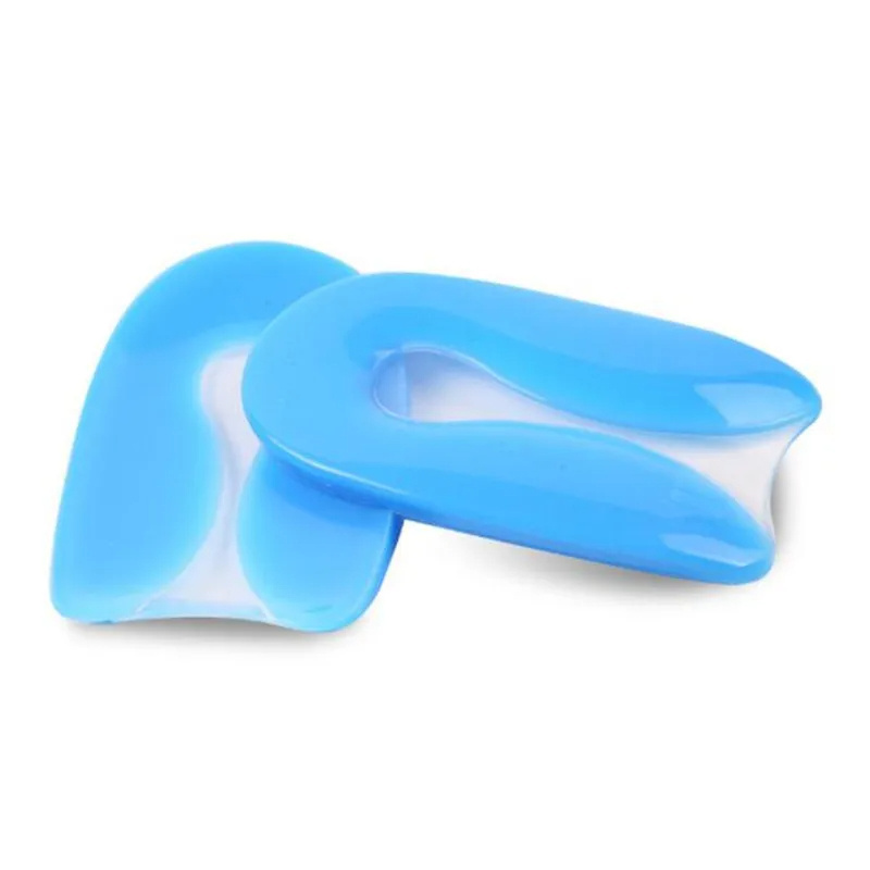 Silicone Gel Insoles Heel Cushion Soles Relieve Foot Pain Plantar Fasciitis Protectors Spur Support Shoe Pad Feet Care Inserts