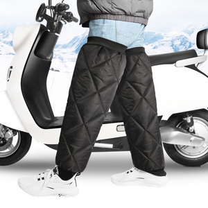 Winter Motorcycle Pants Windproof Warm Leg Cover Outdoor Cycling Knee Pad Fall-Proof Guard External Wear-type Detachable Knee