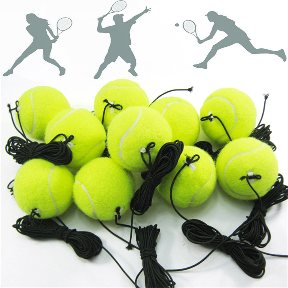 Hot Sale Tennis Balls Cricket Training Partner Rebound Practice Tennis With Elastic Rope Rubber Ball For Beginner