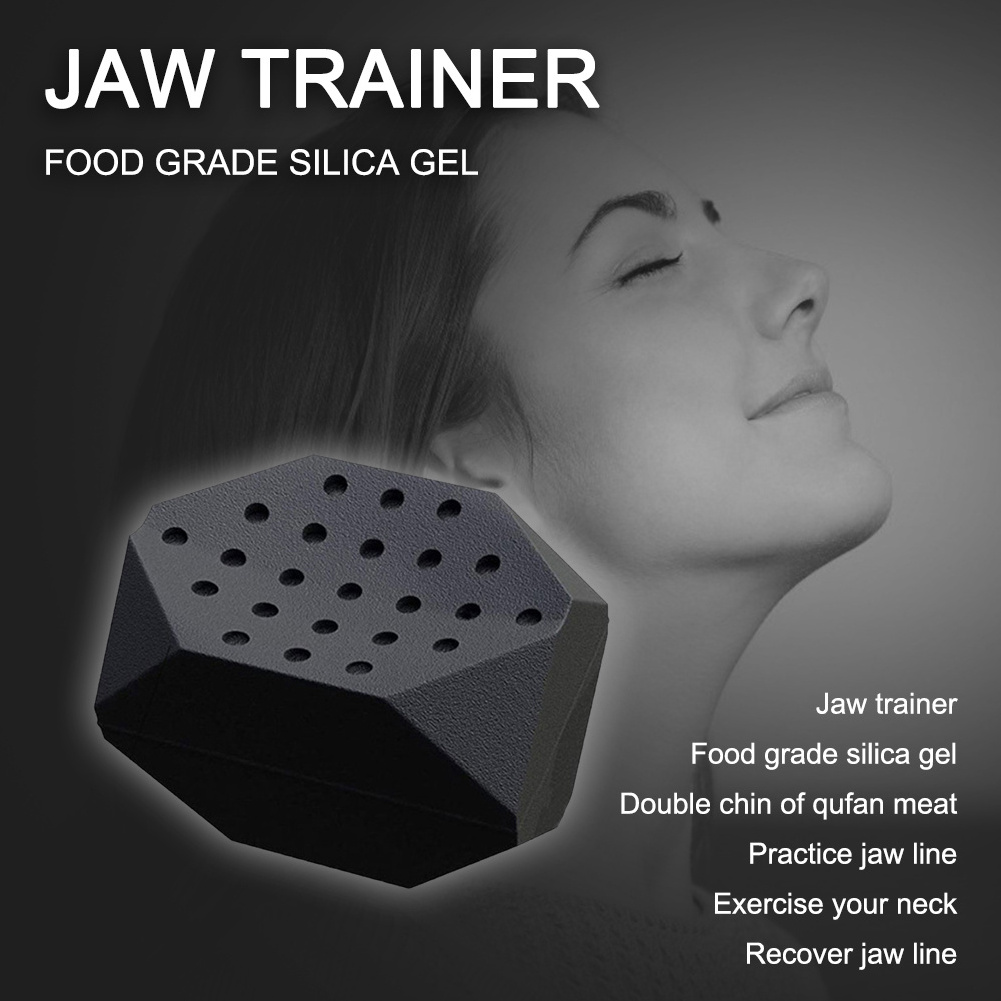 Face Jaw Muscle Exerciser Food Grade Silicone Facial Line Jawline Shaper Trainer Slimming Anti Wrinkle Beauty Fitness Equipment