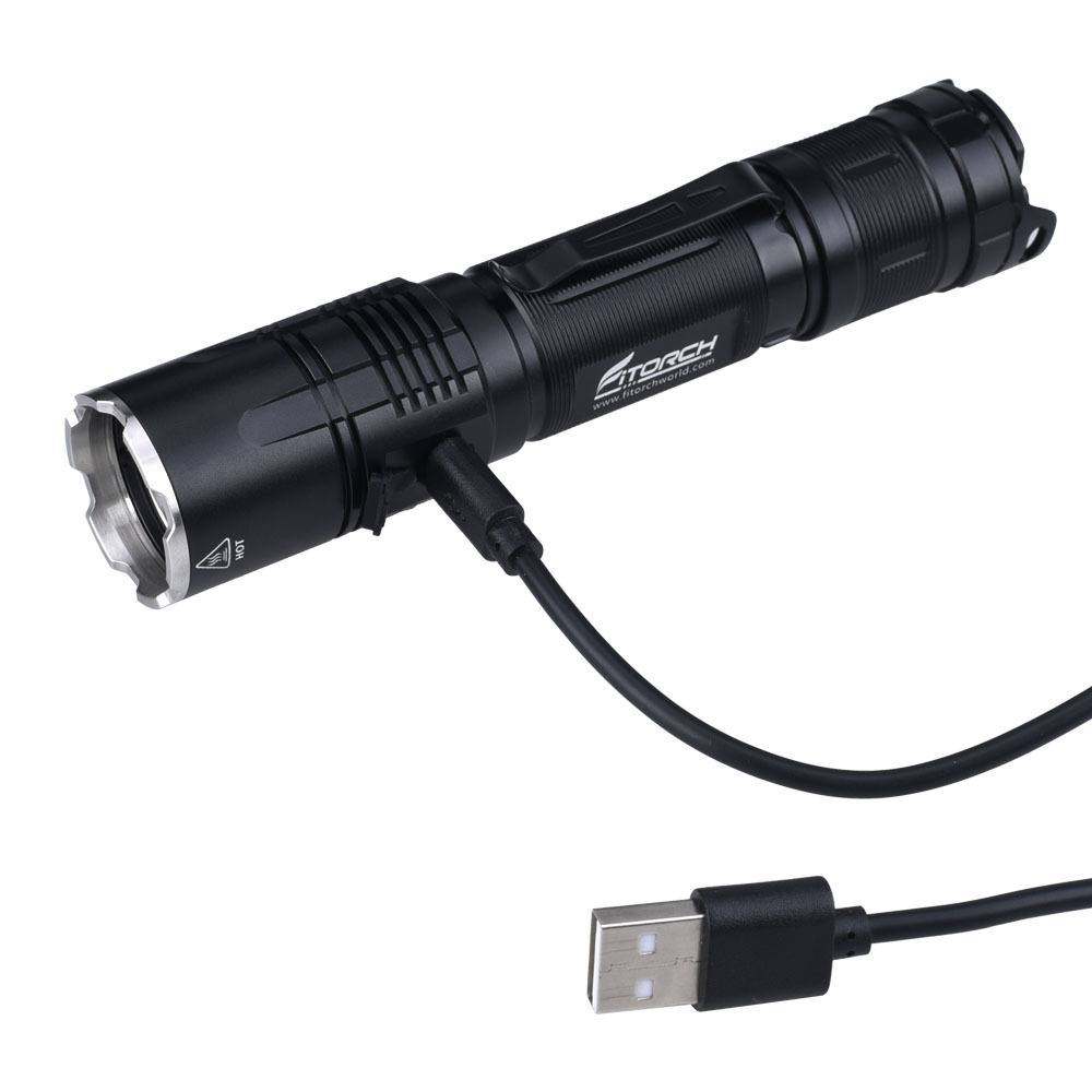 Wholesale Fitorch Dimmer Flashlight With Dual Tail Switches MR20 XHP35 1800lm Laser Flashlight