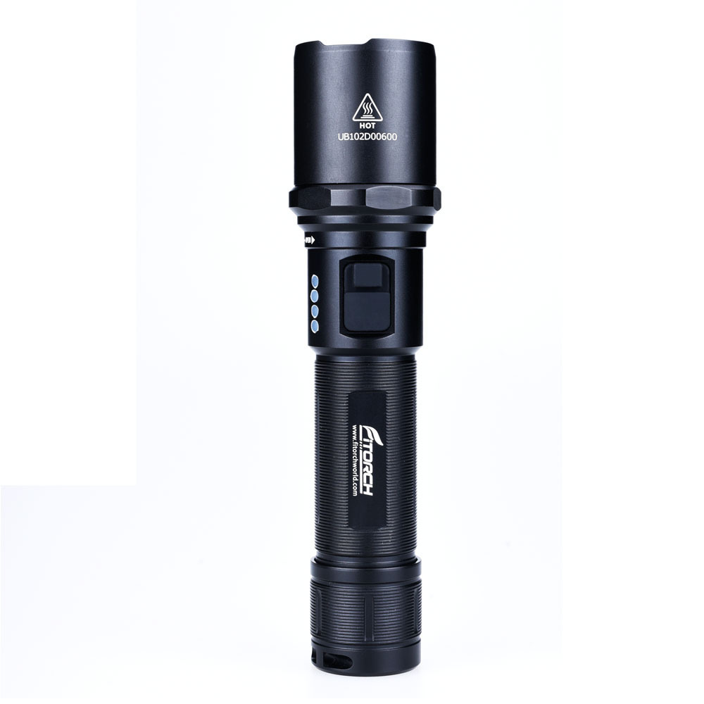 Super Bright MR15 LED 1200lm Portable Aluminum 5 work modes 18650 Battery USB Rechargeable Mini Tactical FlashLight