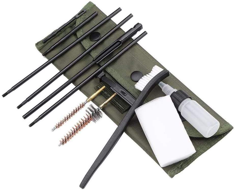 .22 Gun Cleaning Kit Rod Nylon Brush Cleaner Gun Accessories Clean Tools with Bag Patch