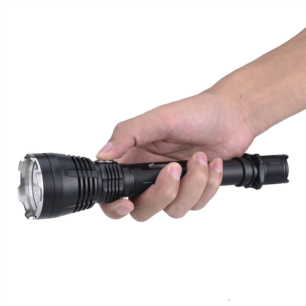 IPX8 Waterproof  Handheld LED Flashlight Torch,Hard-Anodized Finish Aluminum Alloy Powerful Flashlights For Hunting