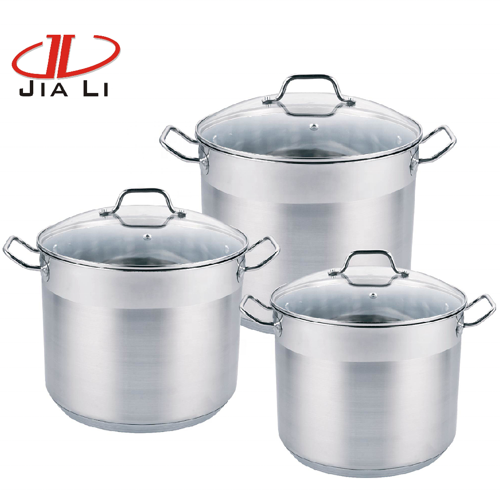 Factory super try Wholesale OEM pot set cauldron  stock pot sets