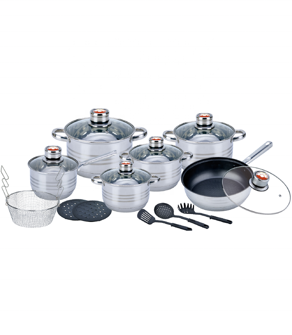 STAINLESS STEEL COOKWARE 2021 18 PCS STAINLESS STEEL CASSEROLE