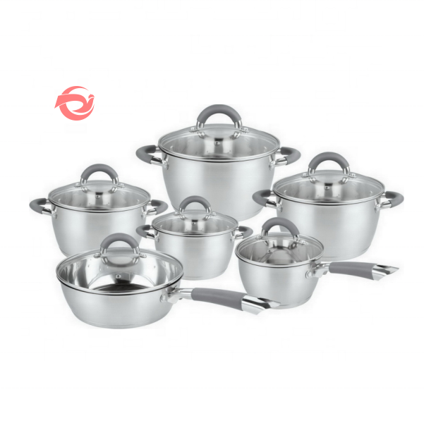 Wholesale Cone Shape Cooking Pots And Pans 201Stainless Steel Casserole Saucepan Cookware Set