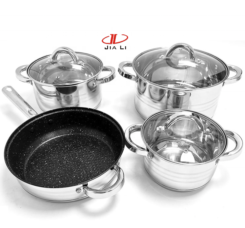 Farberware Millennium Polished Stainless Steel 10-Piece Cookware Set