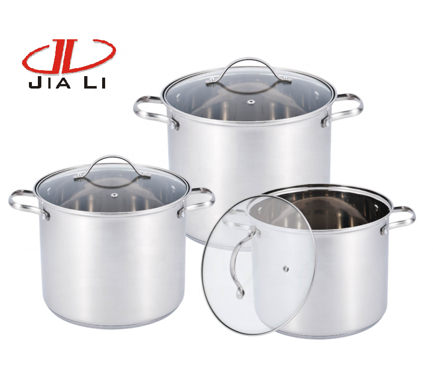 Factory super try Wholesale OEM pot set cauldron  stock pot sets