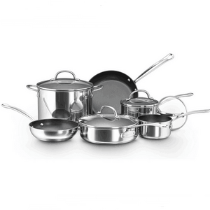 Farberware Millennium Polished Stainless Steel 10-Piece Cookware Set