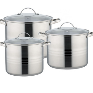 Factory super try Wholesale OEM pot set cauldron  stock pot sets