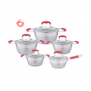 Wholesale Cone Shape Cooking Pots And Pans 201Stainless Steel Casserole Saucepan Cookware Set