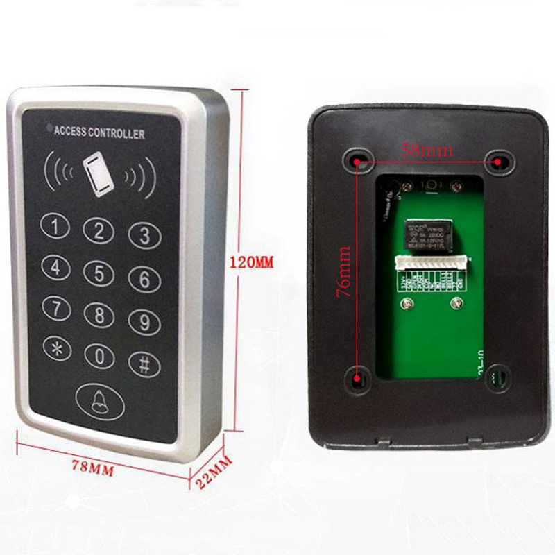 Cheap Keypad ABS Access Control Proximity RFID EM Card 125KHZ Reader Standalone Access Control Door Lock Set