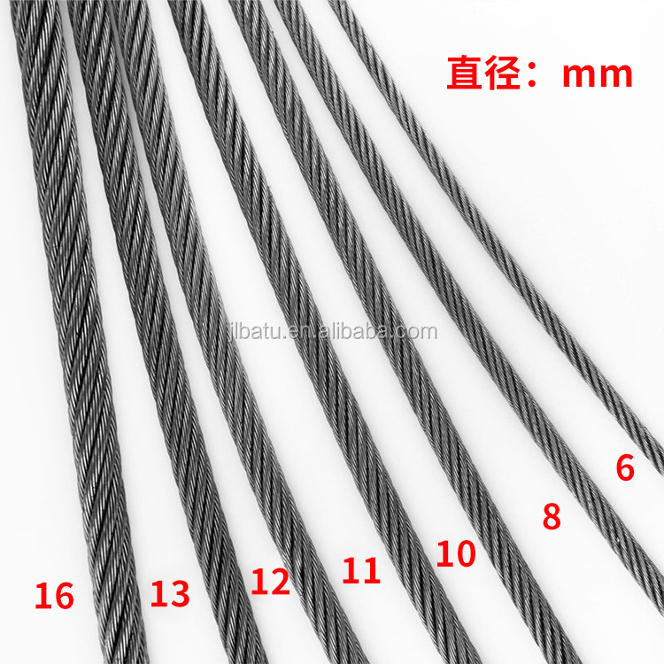 hoisting traction elevator 16mm steel wire rope