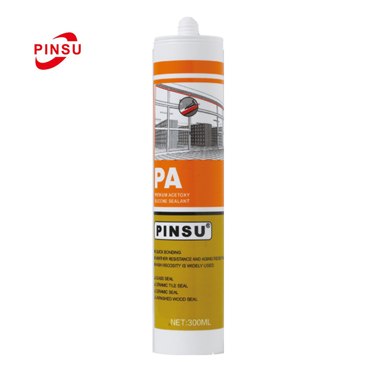 PINSU-PA  Glass glue Fast drying acid high stick big board glass alcohol type anti-mildew waterproof strong sealant