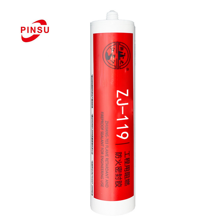 High temperature rubber exhaust pipe fire resistance Silicone PINSU119 Indoor And Outdoor Use Silicone Sealant