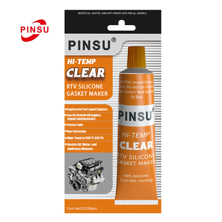 PINSU RTV silicone Gasket Maker For Car,  neutral High Temperature Gasket Maker & RTV Silicone Sealant