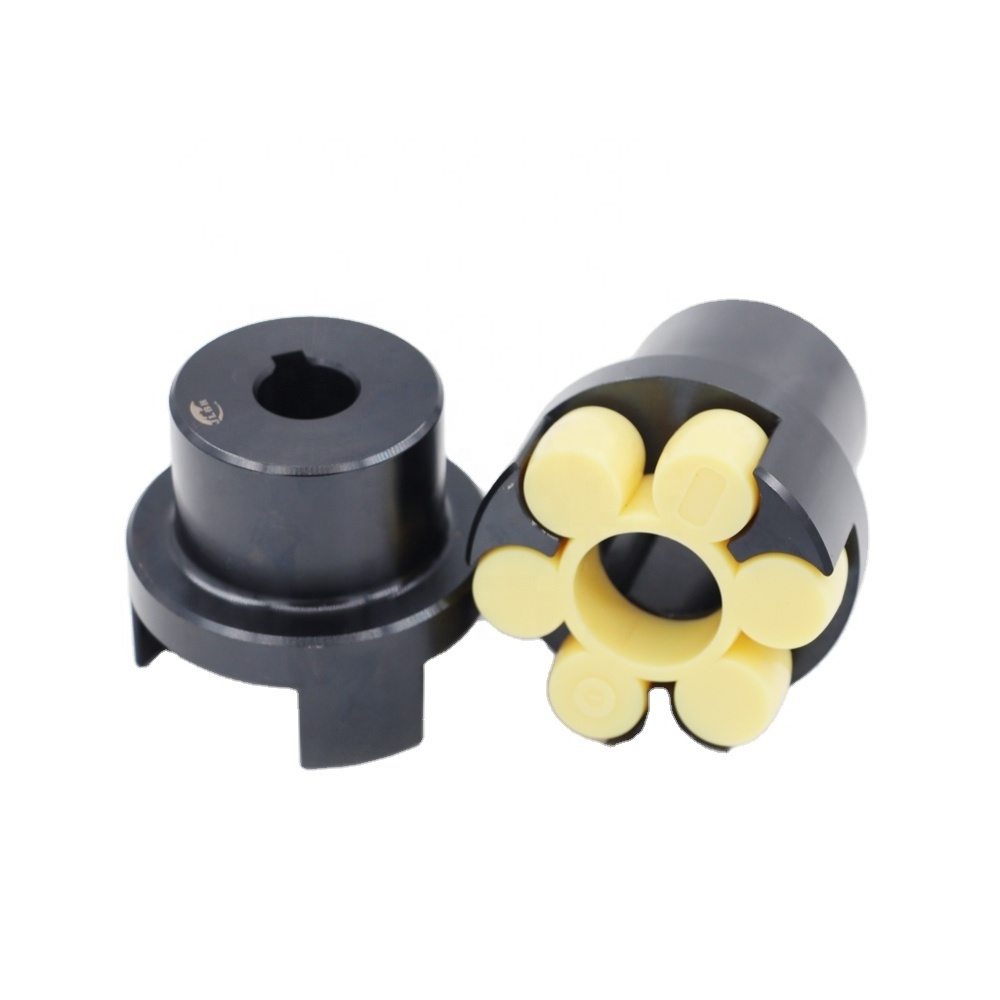 ML9 plum blossom shaft coupling connect claw polyurethane elastic pad key tape sleeve drum 45# steel