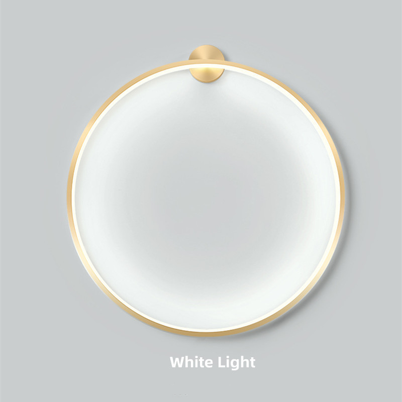 New Design Modern Round LED Wall Lamp for Bedroom Wall Mounted Simple Circle Lighting for Home Deco Living room