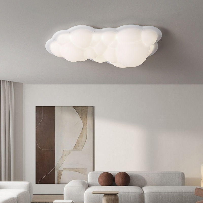 Simple Modern Big Cloud Kids Bedroom Ceiling Lamps Home Deco Living room Store Minimalist Ceiling Light