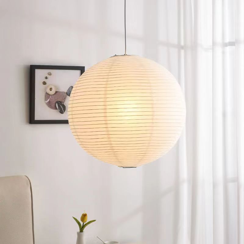 Modern Minimalist White Japanese Style Wabi sabi Chandelier Rice Paper Creative Home Stay Living Room Dining Lighting Fixtures