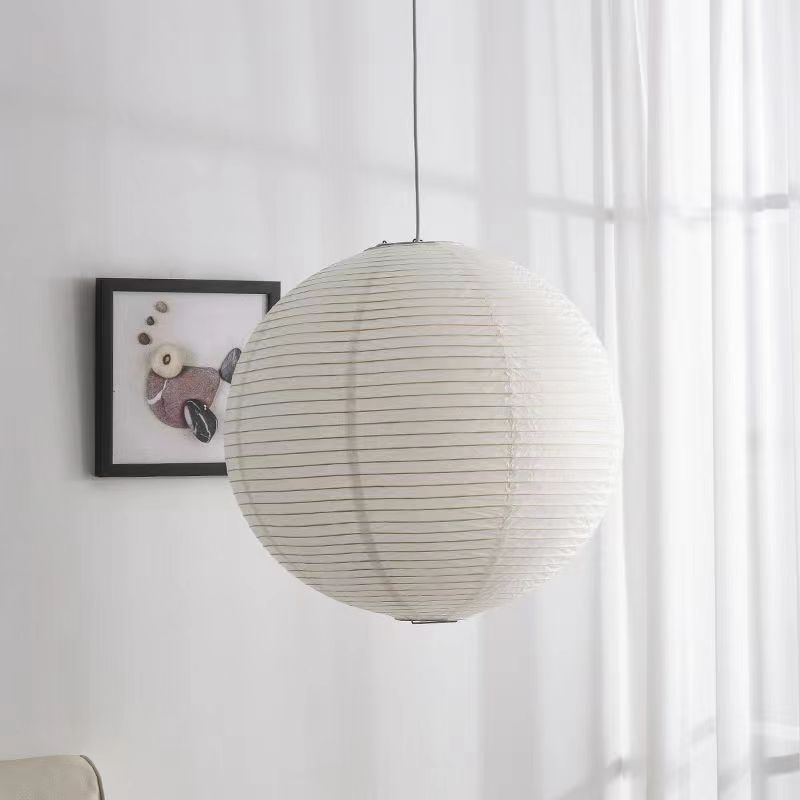 Modern Minimalist White Japanese Style Wabi sabi Chandelier Rice Paper Creative Home Stay Living Room Dining Lighting Fixtures