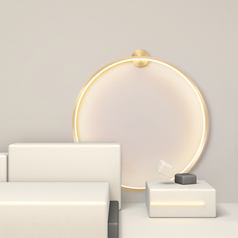 New Design Modern Round LED Wall Lamp for Bedroom Wall Mounted Simple Circle Lighting for Home Deco Living room