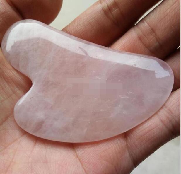 Pink Rose Quartz Jade Roller Gua Sha Stone Tool Jade Guasha Board Sscraping Massage Tool et