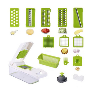 Multi functional Kitchen Accessories Mandoline Slicer Dicer Onion Veggie all-in-1 fast manual 12 in 1 vegetable chopper