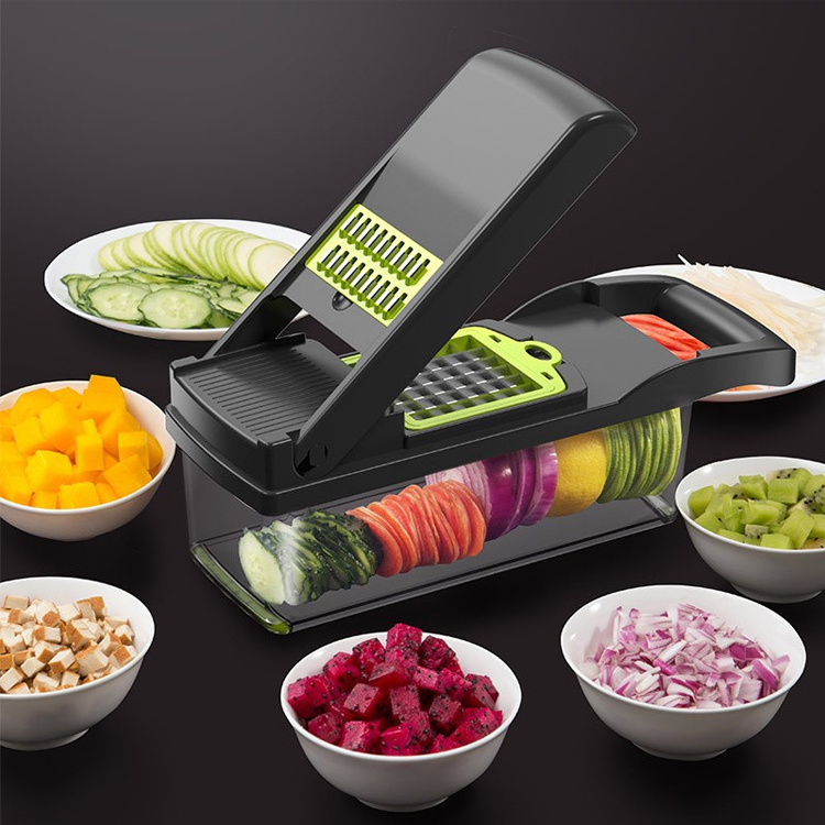 Multi functional Kitchen Accessories Mandoline Slicer Dicer Onion Veggie all-in-1 fast manual 12 in 1 vegetable chopper