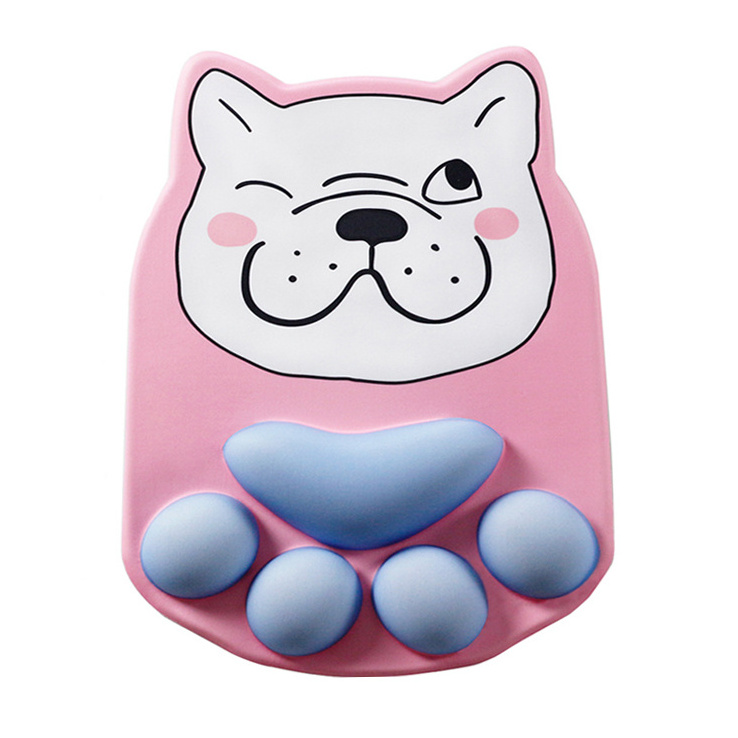 Custom Wriest Unique Cat Paw Design Cartoon Mousepad Pattern Silicone Material Mouse Pad