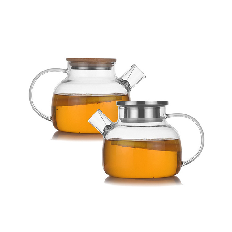 Portable High Borosilicate Glass Cold Cup Water Flower Kettle Teapot