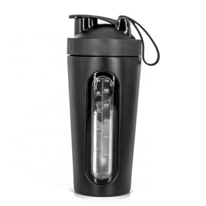 304 Stainless Steel Sport Bottle Mixer Measuring Shaker Bottle Protein Powder Shaker