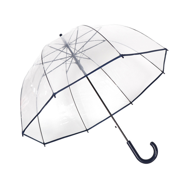 Clear Dome Transparent Umbrella Promotional Women Kid Umbrella